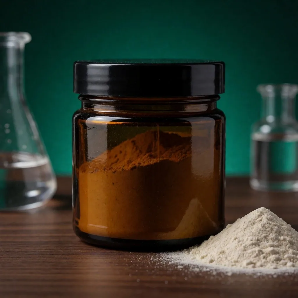 Sourced mineral powder in sealed jar