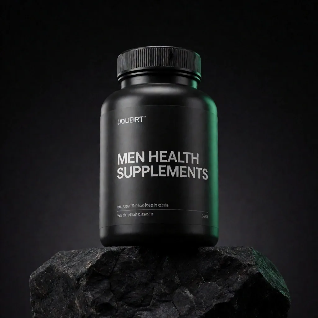 Zinc and Vitamin D3 formula bottle on dark stone